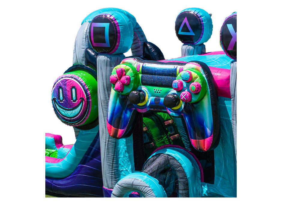 Puple Combination Glitch Gamer Water Combo Purple
